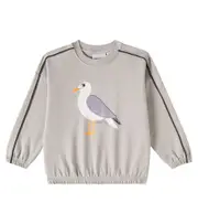 [Mini Rodini] Mini Rodini Seagull cotton jersey sweatshirt M 24/36 grey