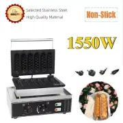 1550W Electric Waffle Maker Machine Hotdog Waffle Lolly Corn Makers Commercial