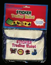 Children's Sticker Collection Light Tan Wallet Holder Kids Stocking Stuffer Gift