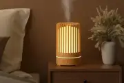 Ultrasonic Birdcage Aroma Diffuser, 7-Color LED, Quiet USB, Timer, Cool Mist