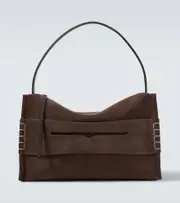 [JW Anderson] JW Anderson Loafer Large suede shoulder bag