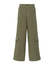 Belt-loop casual pants EU52,EU50 Green