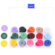 90 Pcs Rounded Small Buttons Resin Crafting Buttons Resin Buttons For Sewing