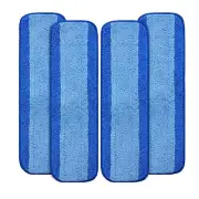 4Pcs Replacement Microfiber Cleaning Pads for Bona Mop 18 Inch Reusable Tools