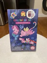 Tiger Tribe Magical Creatures Colouring Set & Drawing Set Brand New Sealed