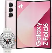[Samsung] Galaxy Z Fold6 AI Smartphone, 512GB, Pink + Galaxy Watch Ultra 47mm, LTE, Titanium White