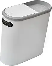 Qianly Nordic Dustbin Thin Garbage Can Bathroom Trash Can Kitchen Wastebasket for Toilet