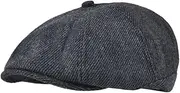 [Generic] Woolen Tweed Newsboy Cap For Men Women Cabbie Driver Headpiece Country Flat Cap Beret Hats