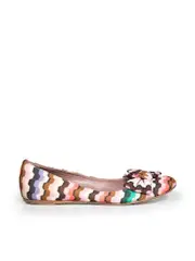 Woven Patterned Ballet Flats