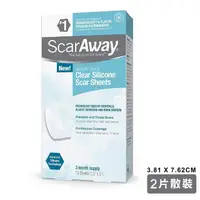 在飛比找momo購物網優惠-【ScarAway倍瑞克】疤痕護理矽膠貼片-2片裝(透明-除