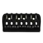 7 String Guitar Fixed Bridge Metal Hardtail Bridge for ST/TL Style Guitar Black