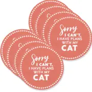 8x Splosh Pet Lovers 10.5cm Plans Ceramic Round Coaster Table/Desk Protector Pad