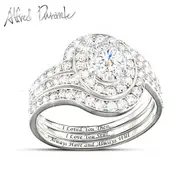 Alfred Durante Genuine White Topaz Romantic Stacking Ring