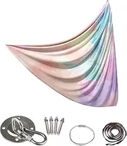 Aerial Silk,Soft Aerial Yoga Swing | Portable Stretch Fitness Hammock for Home Outdoor Exercise Kids and Adults Sensory Experience