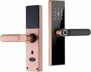 Smart Lock, Fingerprint Door Lock K7 Pro+ Black Smart Lock Tuya App Remote Unlocking Keyless Lock Electronic Door Lock,for Bedroom Hotel Office Apartment(4085) FANDIAO