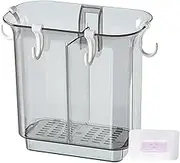 Chopstick Storage Holder | With Hooks Chopstick Dry Container High Transparency - Double Ventilated Holes No Punch Cooking Tool Container For Fork