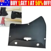 Black Leather Axe Blade Sheath Hatchet Guard Cover Ax Head Protection Holder