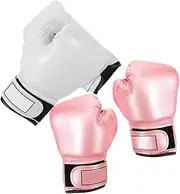 GAROZATION 2 Pairs Boxing Gloves Ergonomic Sparring Mitts for Training Soft Padding Comfortable Fit for Boys for Kickboxing and Martial Arts Activities