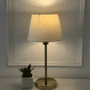 Brass Finish Metal Table Lamp Bedroom sofa Side Cabinet Lighting Desk Lamp