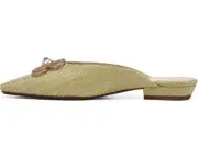 Sam Edelman Jayden Pistachio Embellished Slip On Pointed Toe Dress Mule Flats