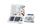 Faber-Castell Goldfaber Colour Pencils Assorted Gift Set of 23 Graphite Pencils, Sharpener, Eraser & Drawing Pad