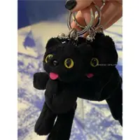 在飛比找ETMall東森購物網優惠-韓國ins很火的jennie同款可愛黑貓玩偶娃娃鑰匙扣鏈掛件