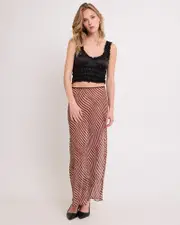 Celly Sheer Maxi Skirt