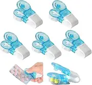 5 Pack Portable Travel Pill Taker Remover - Tablets Pills Blister Pack Opener Assistance Tool - Pocket Pill Box Piller Dispenser - Easy to Take Out Pills for Elderly with Weak Hands