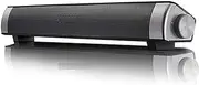 Soundbar Speaker, Dual Subwoofer PC Soundbar, Portable & USB Powered Mini TV Soundbar Wired/Wireless Bluetooth Sound Bars, 3D Surround Sound, Built-in Microphone (Color : Black)