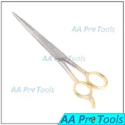 7.5" Barber Hair Cutting Scissors Shears ICE Tempered Gold Handle