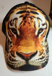 Riverbanks Zoo Columbia SC Tiger Hat Graphix 360 Strap Back Hat New