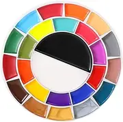 Face Body Paint, Oil Palette Oil based 25 Colors Facepaint Body Art Paint for Cosplay Carnivals Masquerade Theatre Festival
