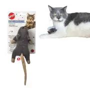 Flat Mouse Frankie with Catnip - Cat Toy, Fuzzy Mice with Catnip and Crinkle ...