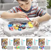 Mega Gem Digging Kit Real Gemstones Mining Tool Dinosaur Bones Kids Boy Gift