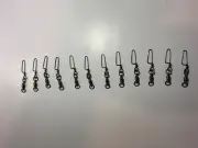 12 Snap Swivels #4 Stainless Steel Coastlock Fishing Trot Line Duck Goose Decoy