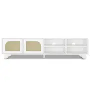Carlo 180cm Rattan Entertainment Unit with Cabinet