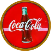 Coca Cola Coke Bottle LED Bar Lighting Wall Sign Light Button Yellow