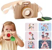 Toddler Photographed Accessories,Wooden Camera Toy,Wooden Pretend Play Camera Toy | Simulation Camera Toy, Photographed Accessories for Birthday