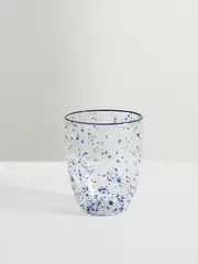[Dolce & Gabbana] Dolce & Gabbana - Painted Water Glass - Blue - One size One size Blue