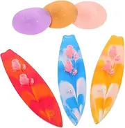 Mini Dolls Beach Play Set Pc Plastic Surfboard Hat Boots Summer Toy for Toddlers