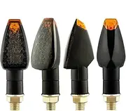 Motorcycle Indicators Flowing Turn Signal Lights Motorcycle Mark Turn Signal Light 14LED Indicator Amber Light Blinker(E50 4PCS)
