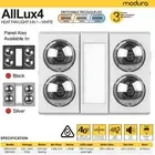 Modura AllLux4 Bathroom 3-in-1 Heater Fan Exhaust 16W Tricolour LED Panel 4x275W