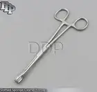 Body Piercing Slotted Sponge Clamp Forceps Tongue Belly Septum Lip Eyebrow