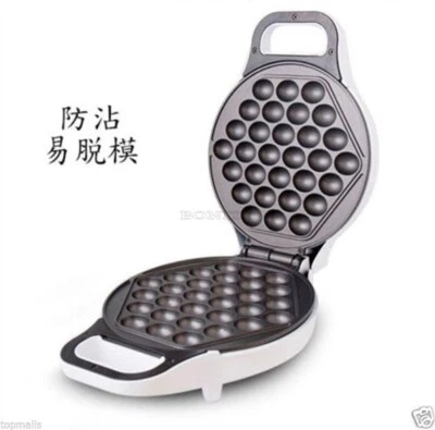 Top Brand New Table Egg Waffle Maker Machine Non-Stick Eelctric Qq Puff Cake wn
