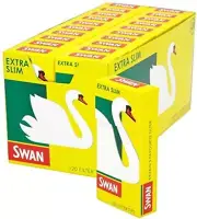 10x Swan Extra Slim Cigarette Smoking Filter Tips 10 Packs