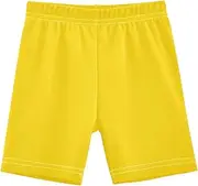 [RPLIFE] Girls Bike Shorts Golden Print Cotton Spandex Lined Shorts for Under Dresses Summer Outfits Toddler Kids Clothes, 4-10 Years, Golden, 6 Years