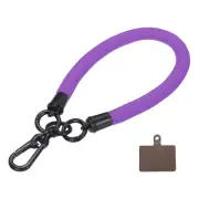 Phone Lanyard Universal Wrist Lanyard with Lanyard Patch Deep Purple 1 Pack