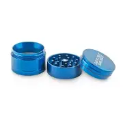 Sant Cruz Shredder Metal Tobacco, Spice, Coffee Grinder - Medium 4pc - Blue