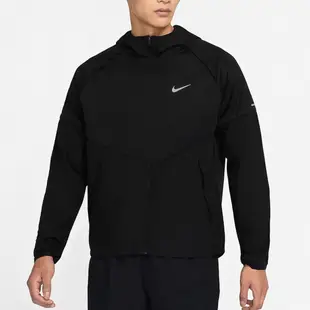 NIKE 外套 連帽外套 AS M NK RPL MILER JACKET 運動 慢跑 黑色 男DH6682-010