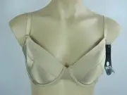Bendon Ladies Satin Underwire Bra sizes 12D 12DD 14C Colour Taupe